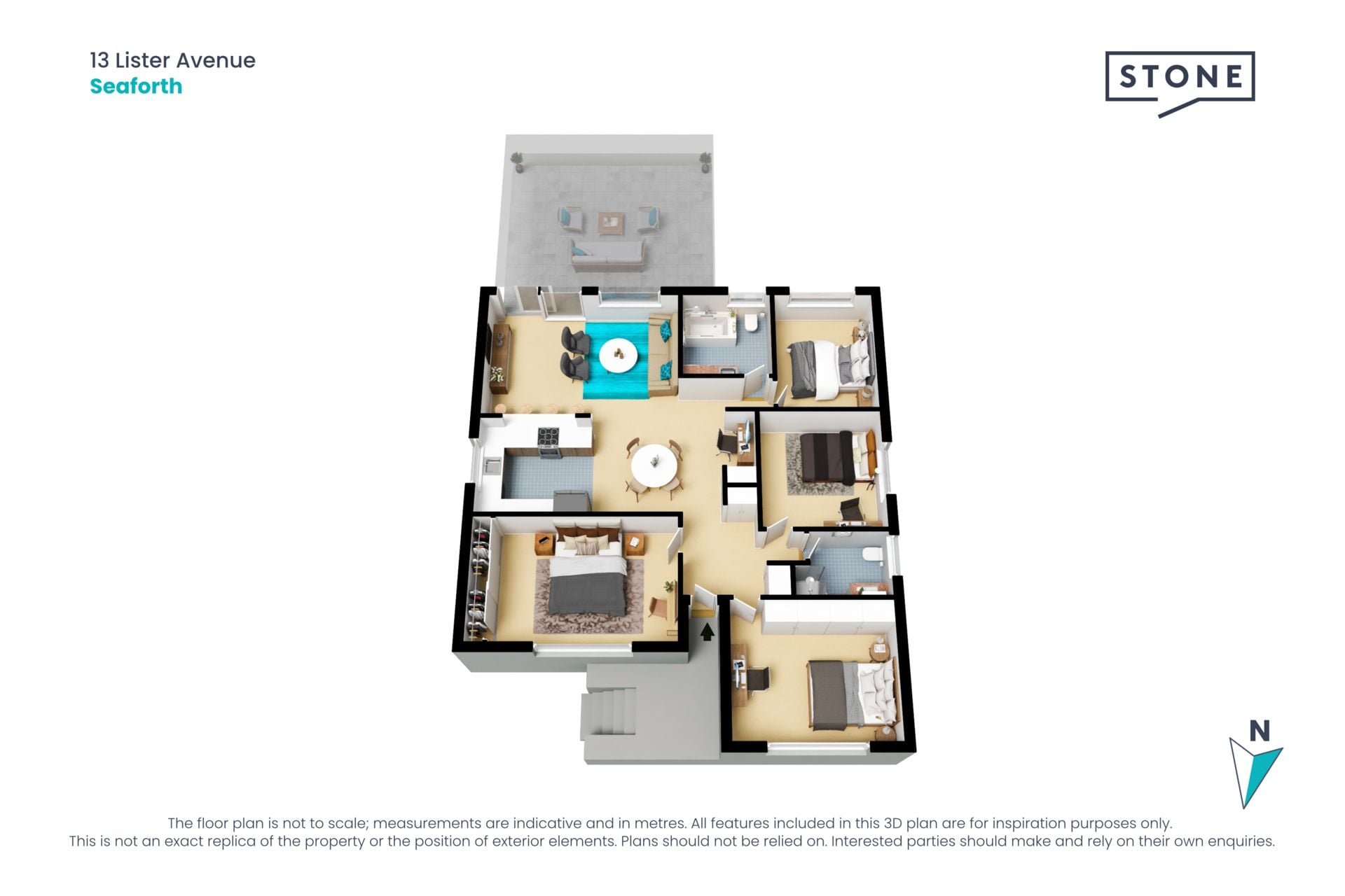 Brick bungalow offering easy resort-style living