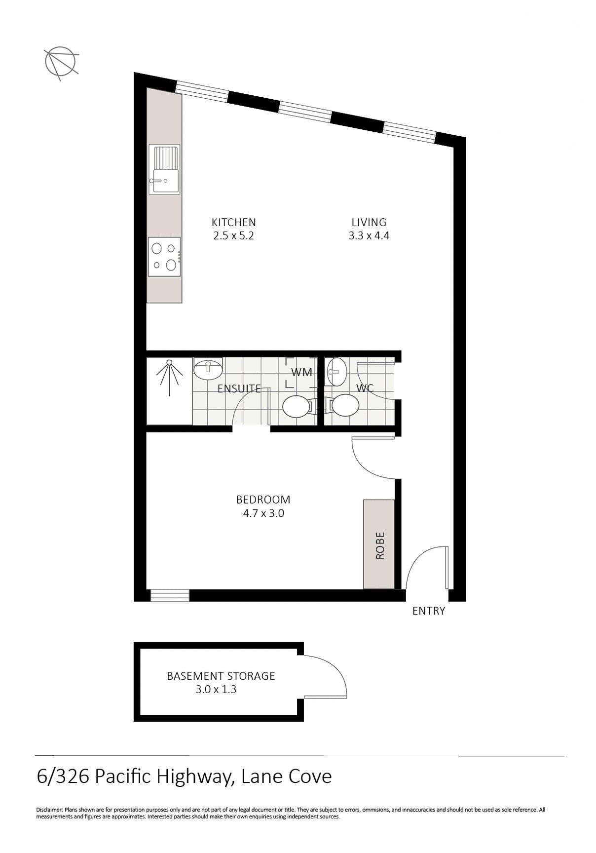 Modern one bedroom apartment in convenient location