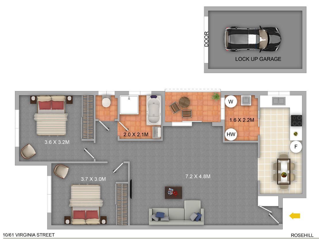 Well presented two bedroom apartment