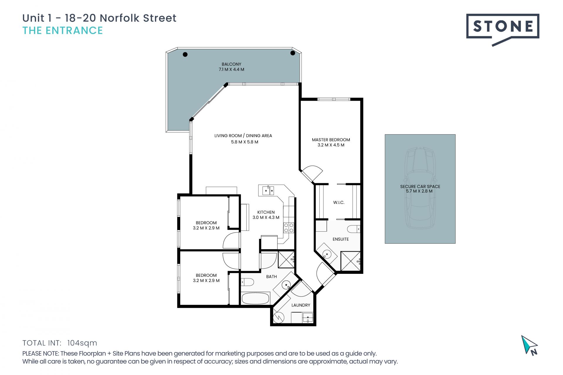 Spacious 3-Bedroom Unit with Water Views in Boutique Complex