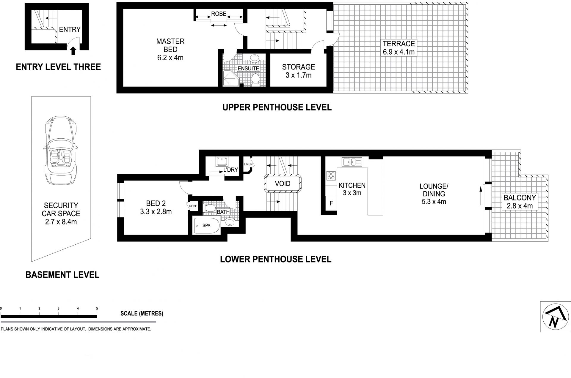 Executive beachfront apartment