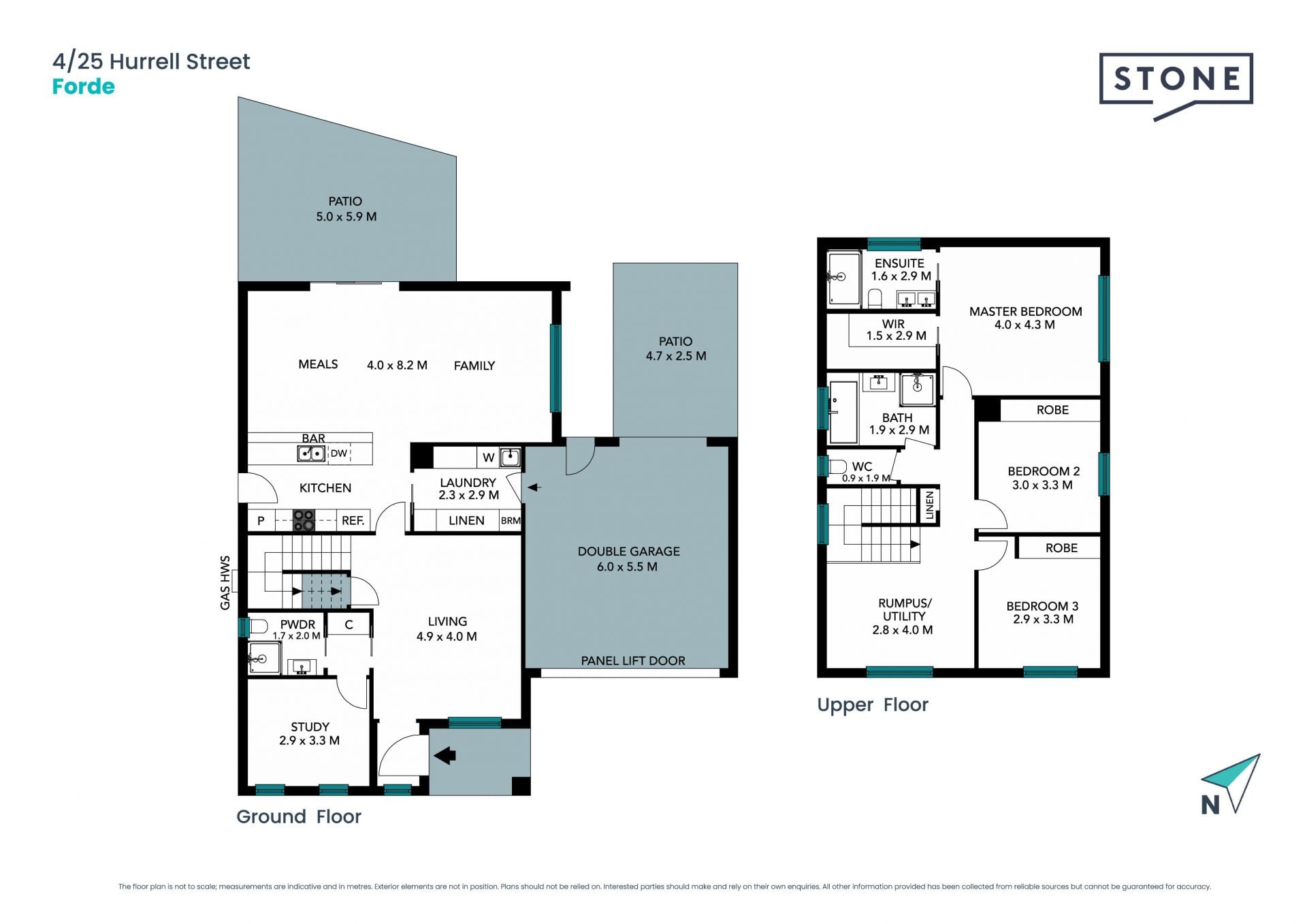 Modern family living next door to parklands & school.