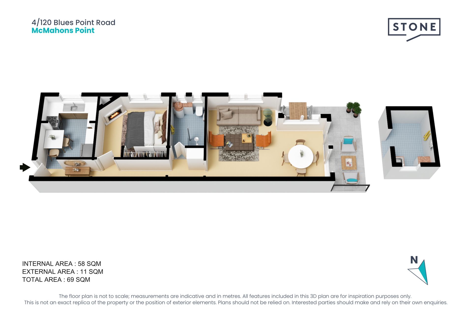 Unique apartment with water views in prime location
