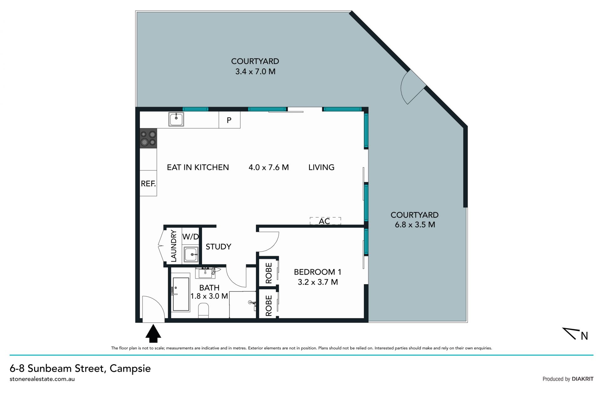 One of a kind spacious and sun drenched courtyard apartment