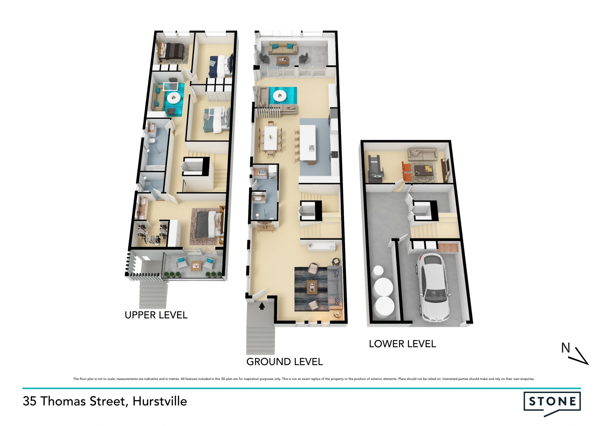 Near-new duplex across three lavish levels
