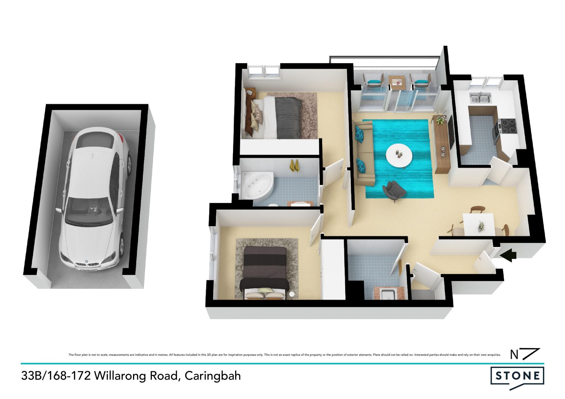 Centrally located apartment with wonderful views