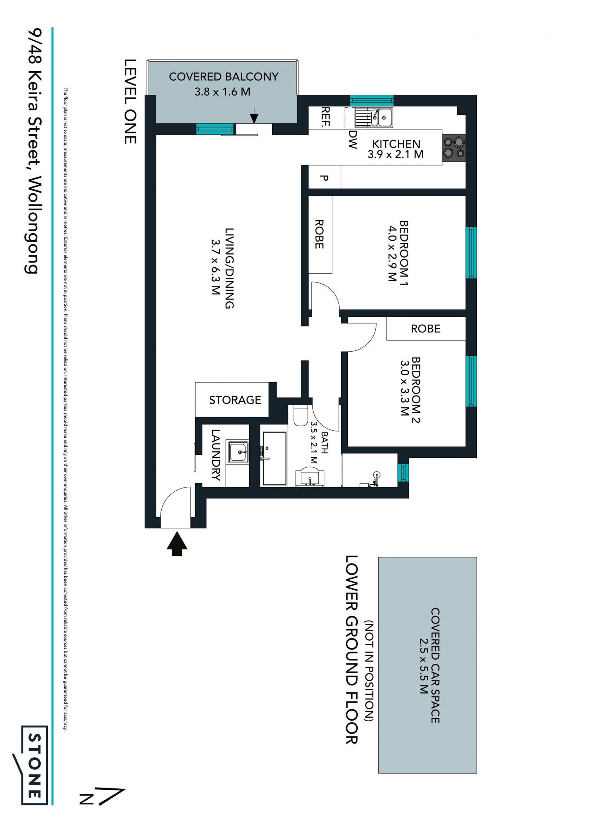 Charming Two Bedroom Unit
