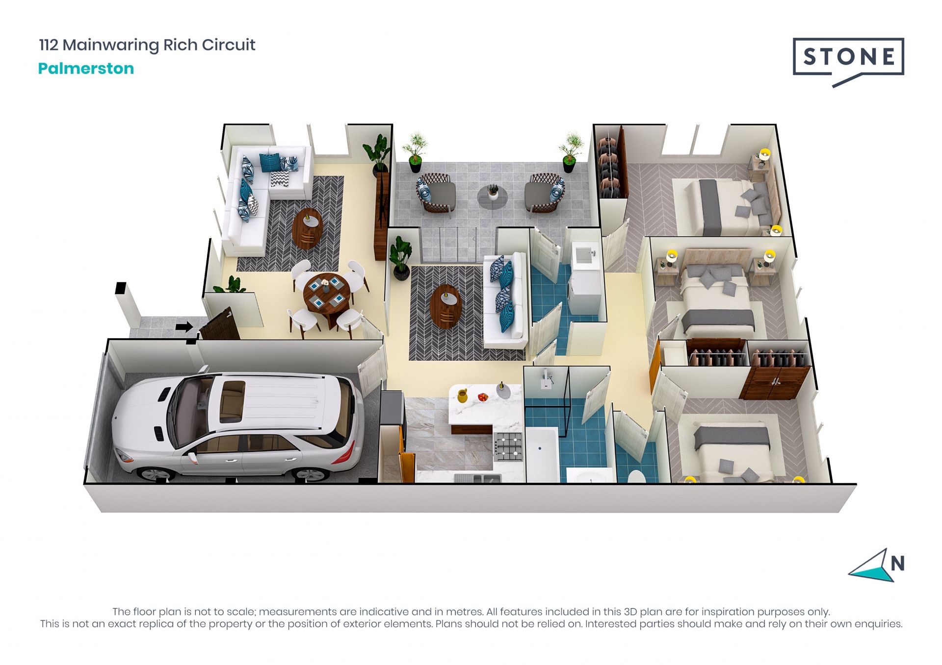 Updated three-bedroom home, ready to move straight in.