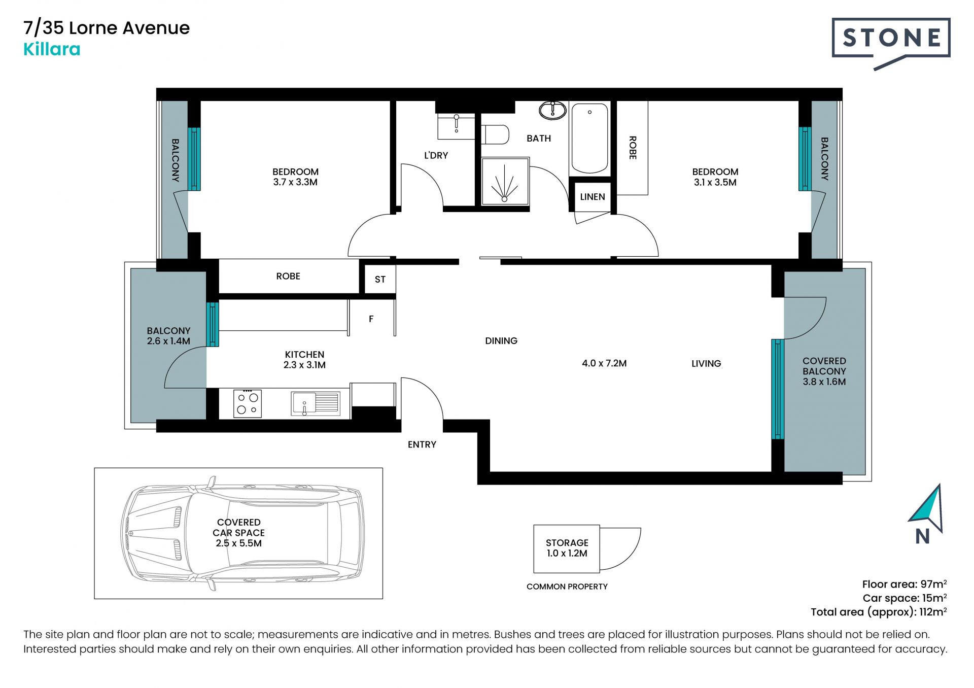 Oversized, prime Location and Walk to Rail