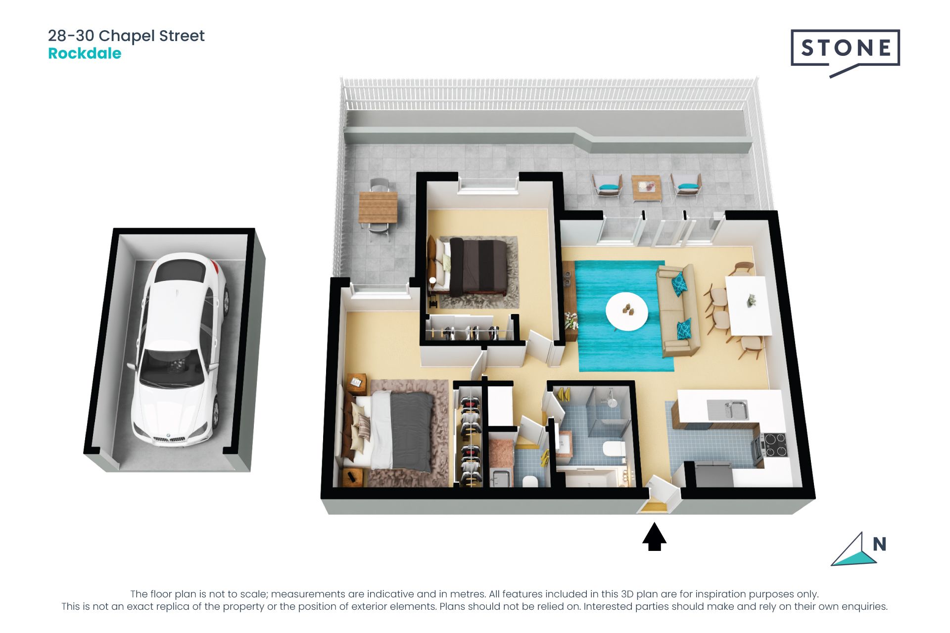 Villa-style courtyard apartment