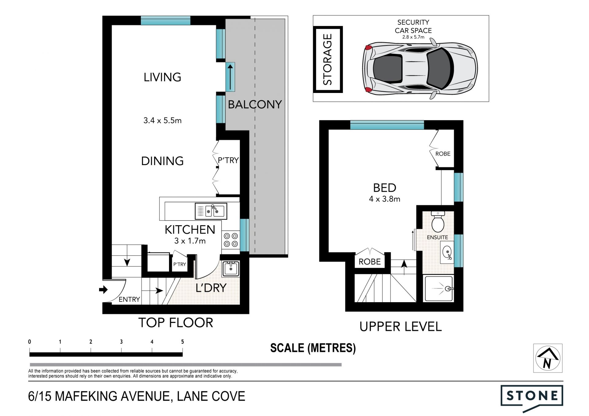 Split-level boutique apartment