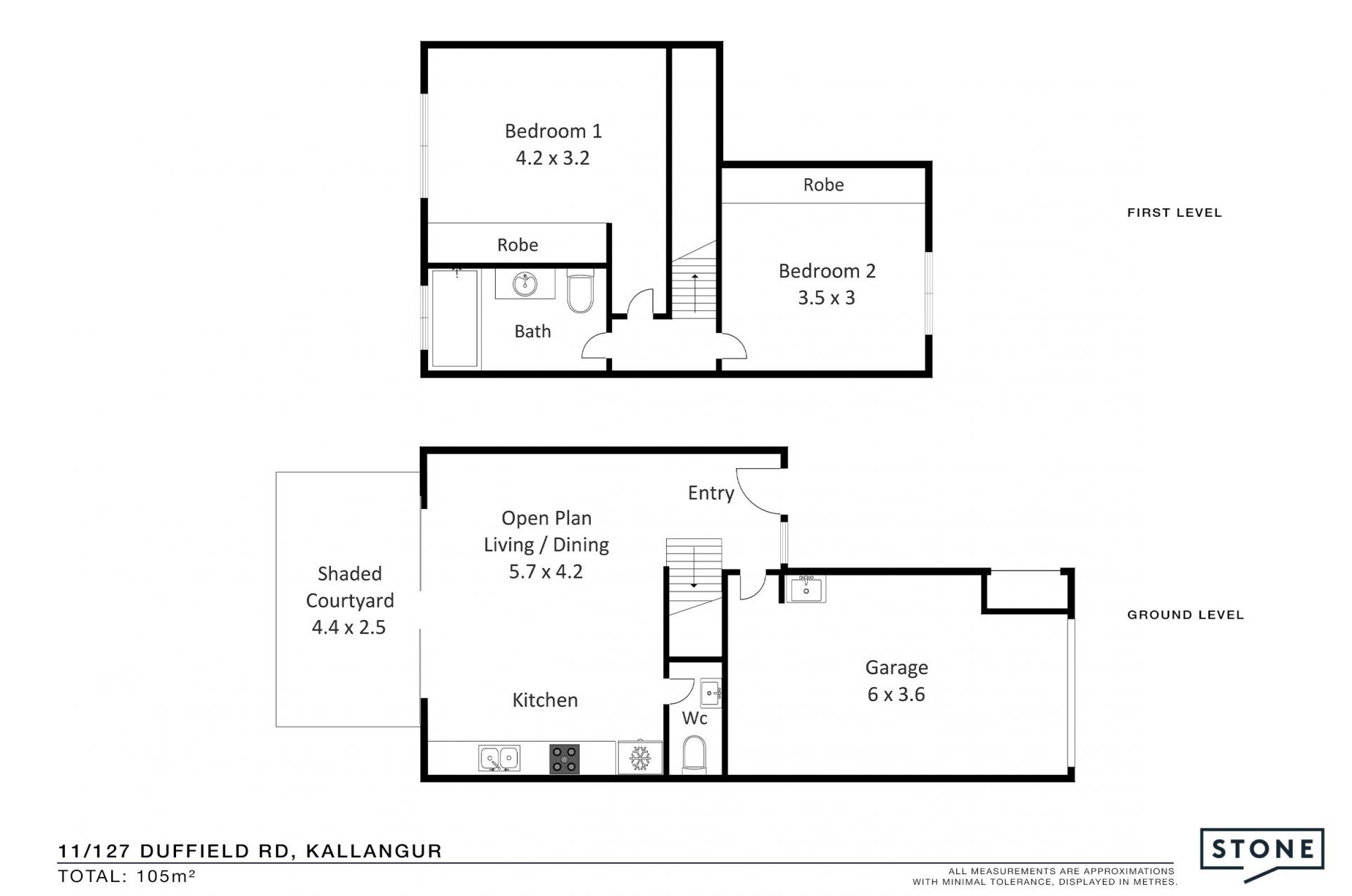 Must be Sold -Modern Two-Bedroom Townhouse in a Central Location