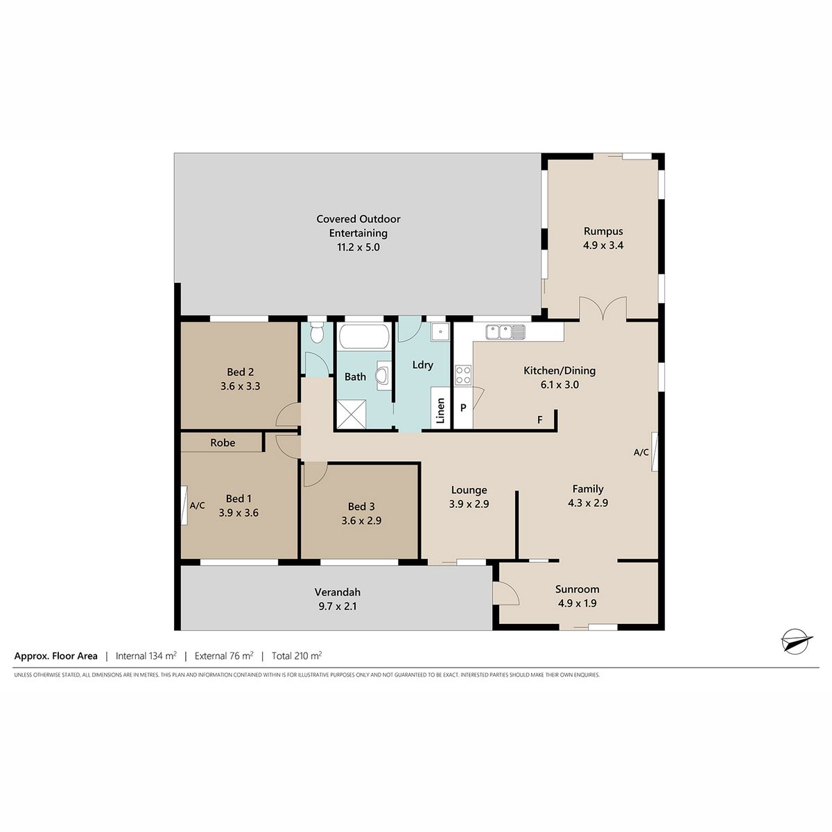3 BEDROOMS + STUDY -  5.5KW SOLAR - LARGE ENTERTAINING AREA