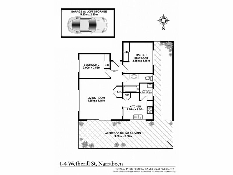 North Facing Courtyard Apartment