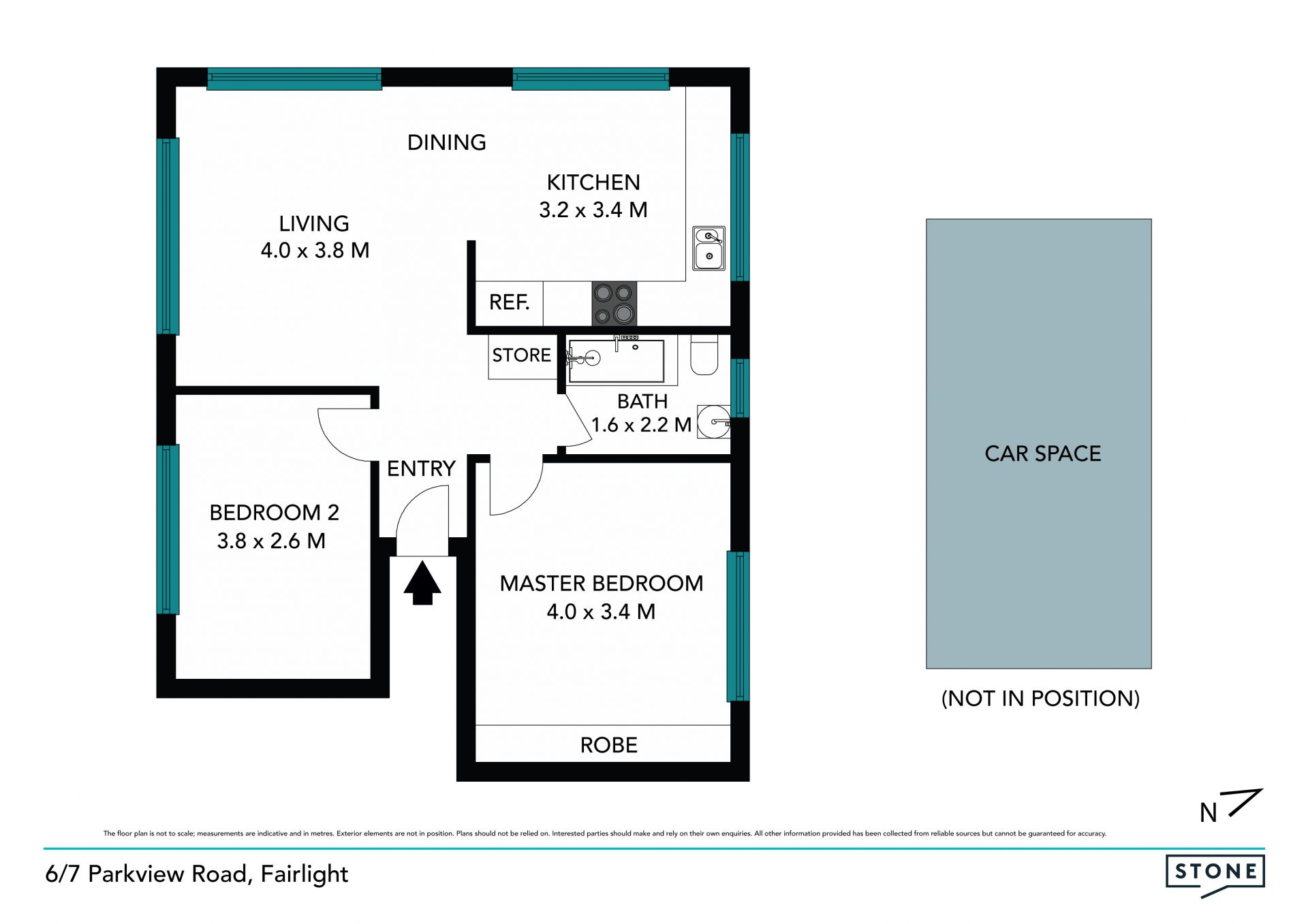 Light-filled spacious two bedroom unit