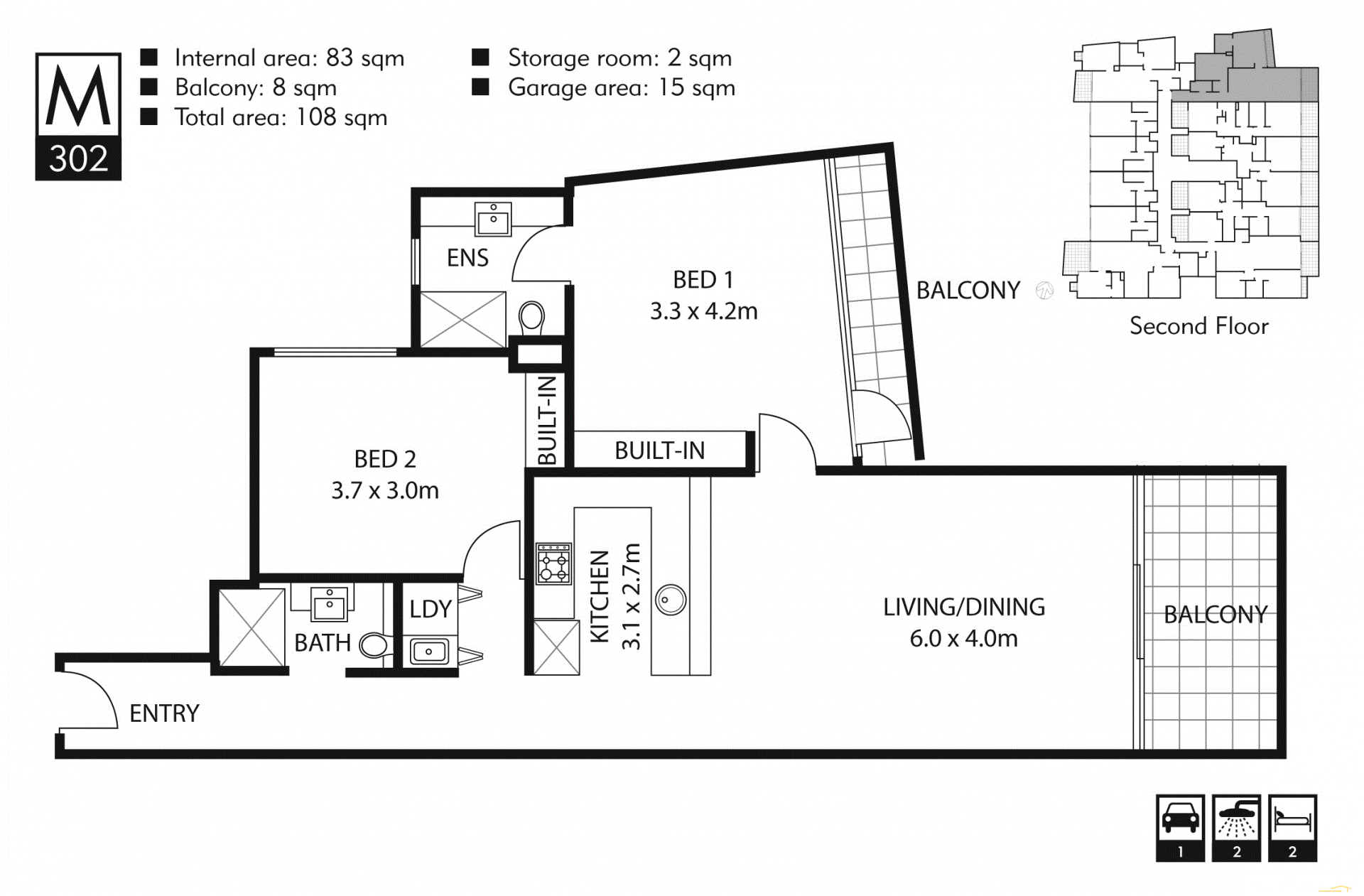 Contemporary, spacious low maintenance living in the heart of Mosman