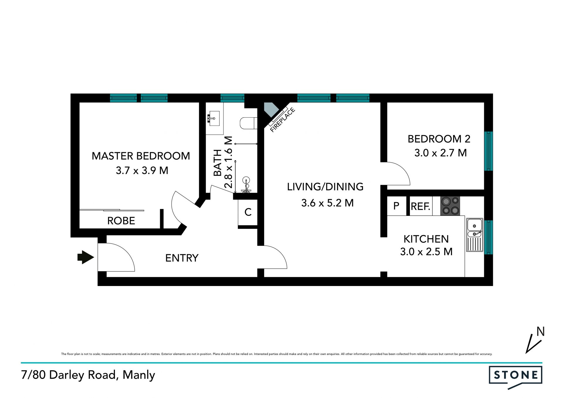 Newly renovated art deco apartment on Eastern hill