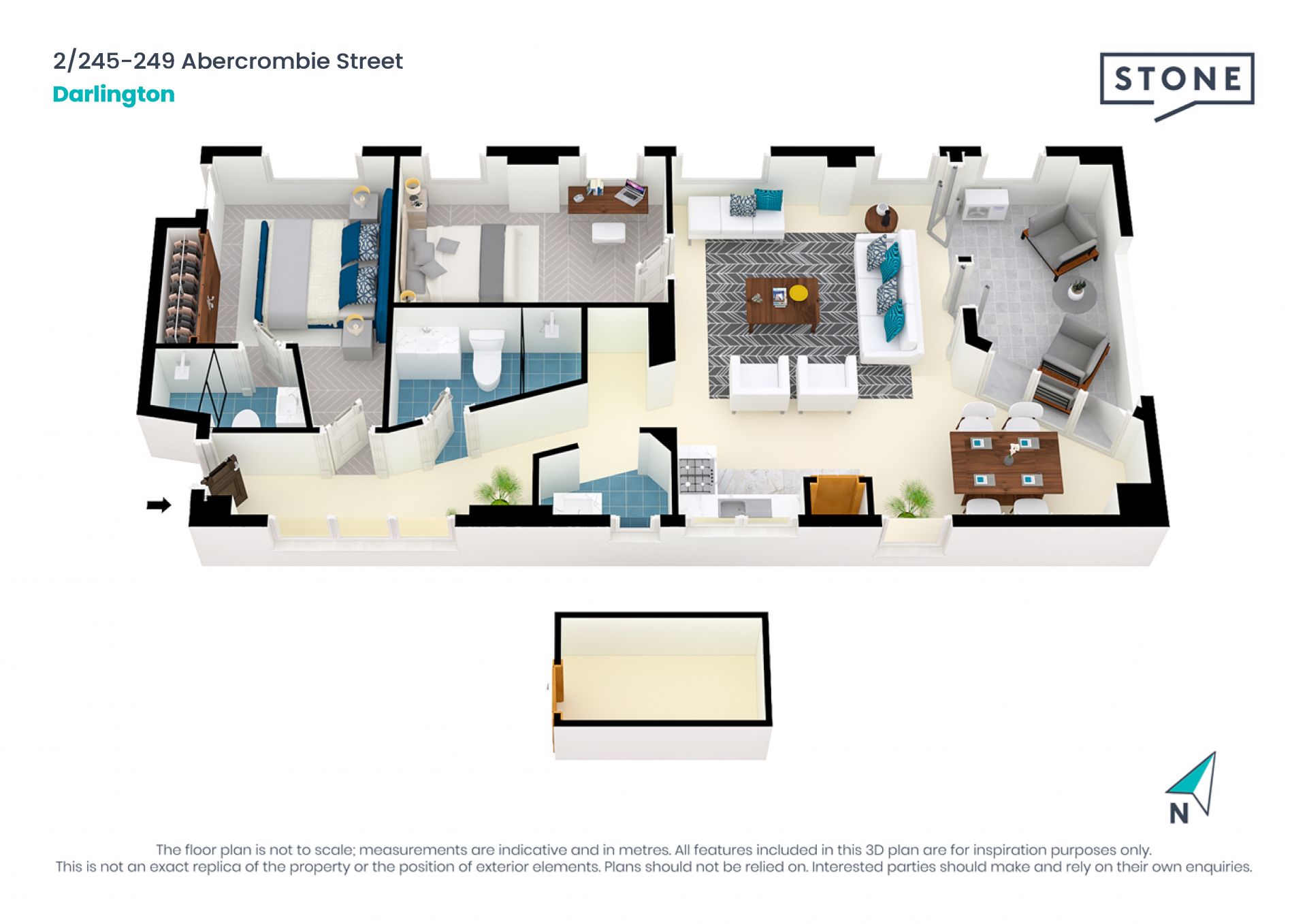 Boutique walk-up apartment amid lively surrounds