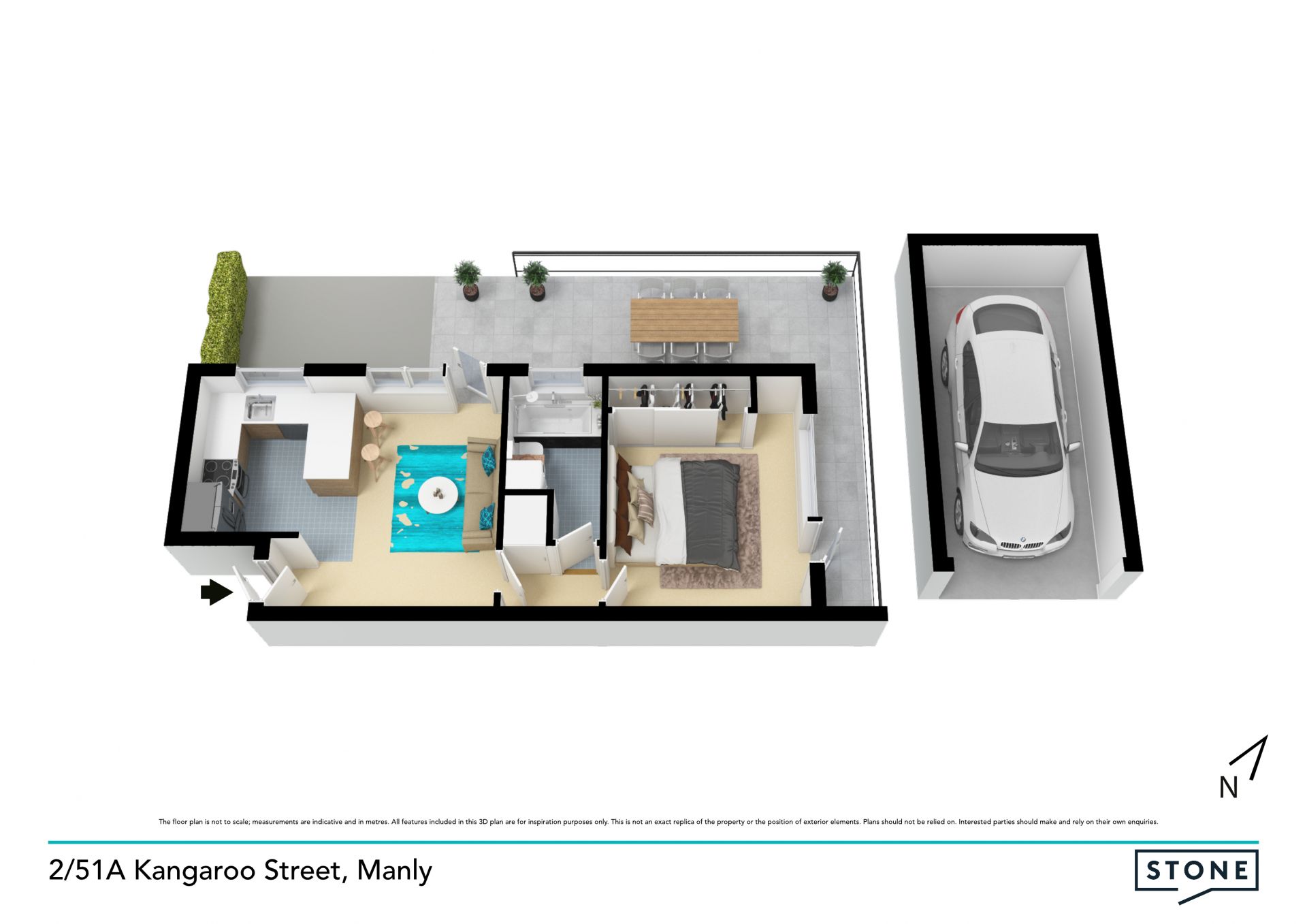 Position perfect apartment with outdoor appeal