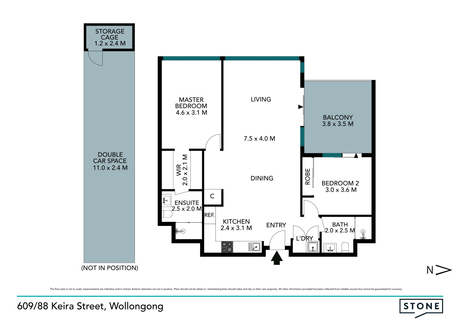 Designer apartment in a convenient lifestyle locale