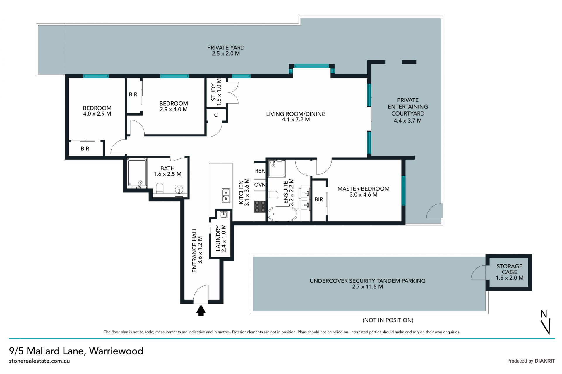 Premium courtyard apartment in sought-after complex
