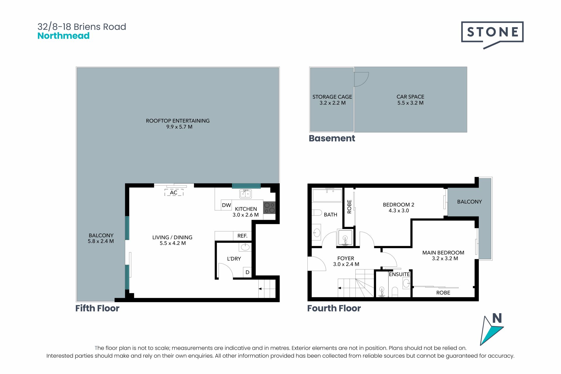 Split Level Two-Bedroom Apartment with Enormous Rooftop Terrace