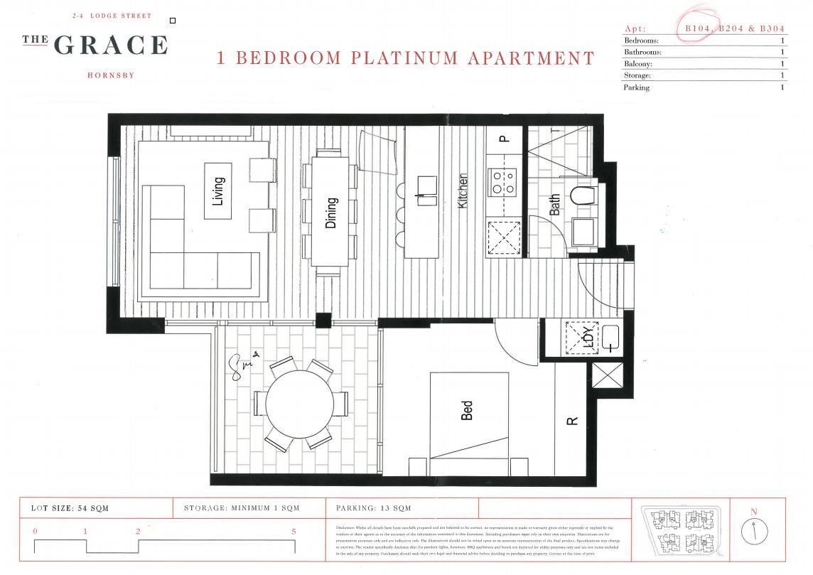 Near new apartment with park views