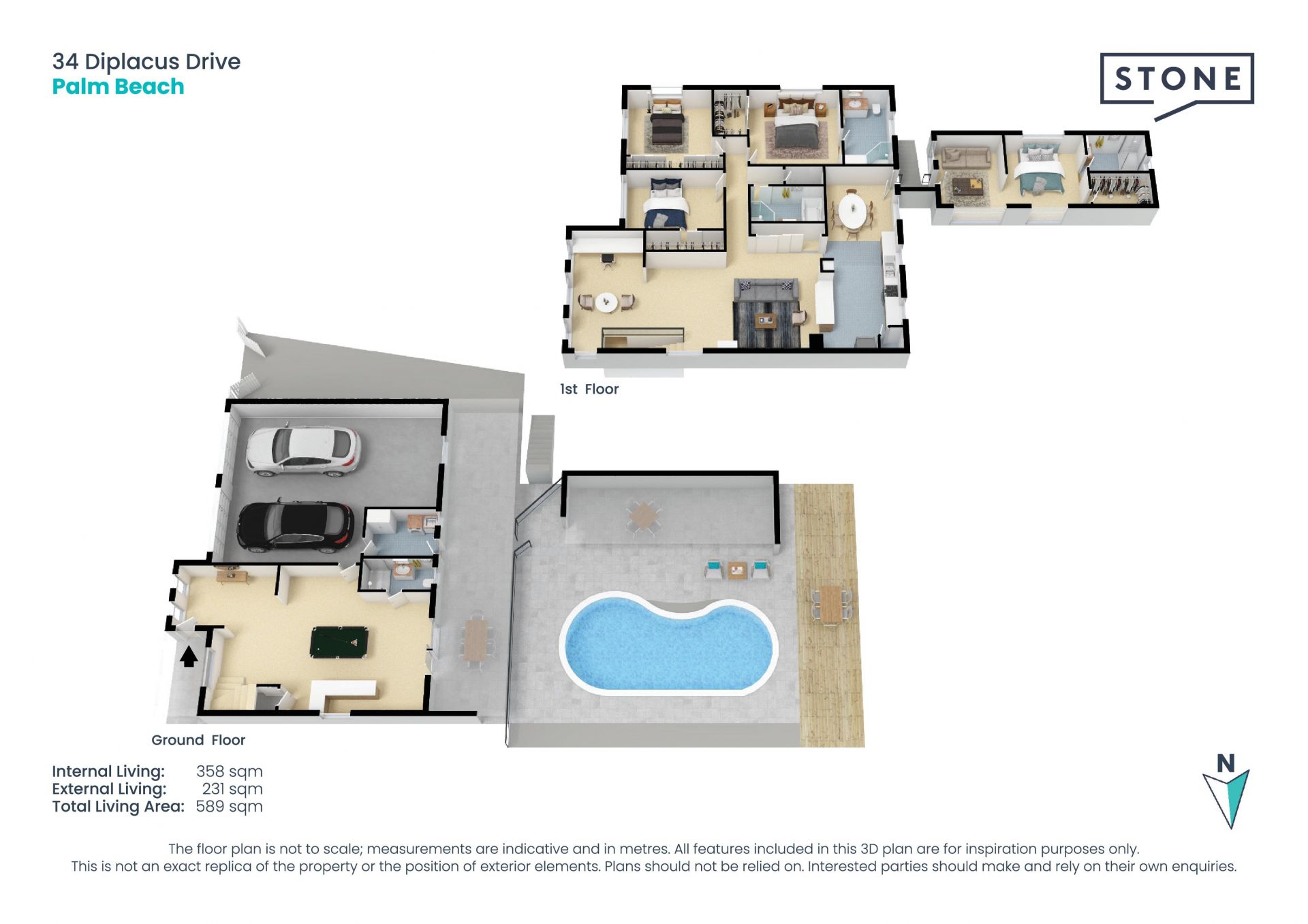 Family entertainer with dual living