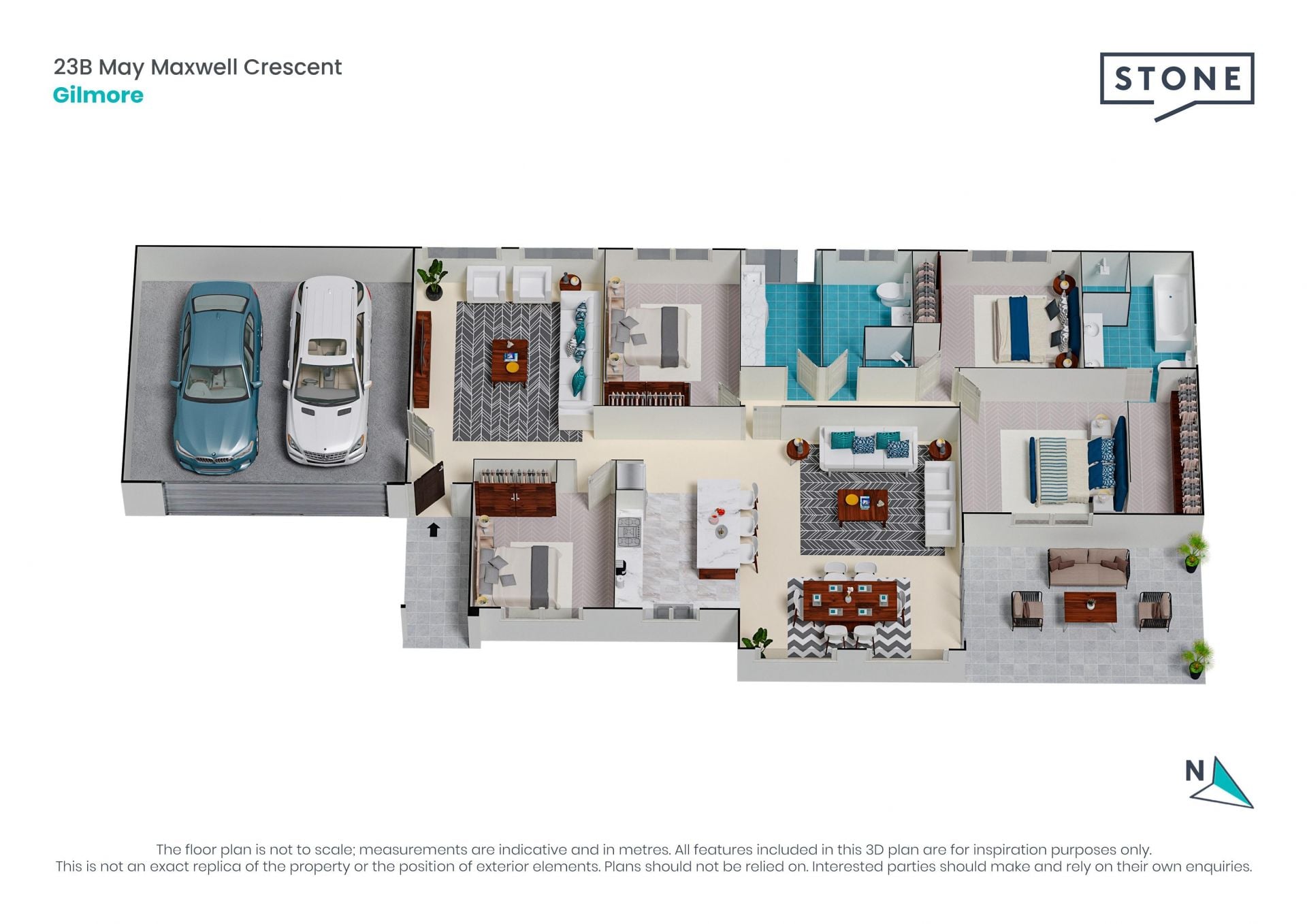 Contemporary single level home on a 525sqm block.