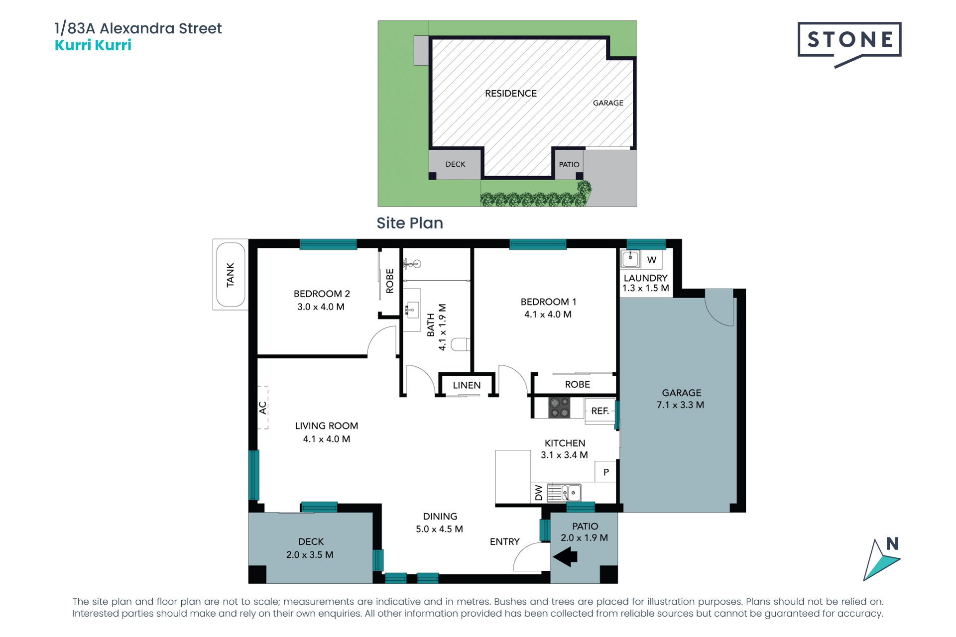 Contemporary two bedroom living