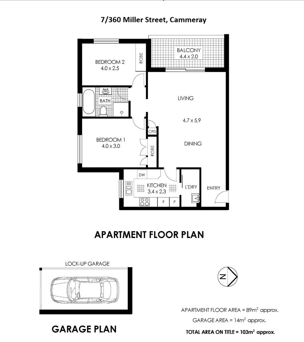 Two Bedroom Apartment Located at the Rear of the complex