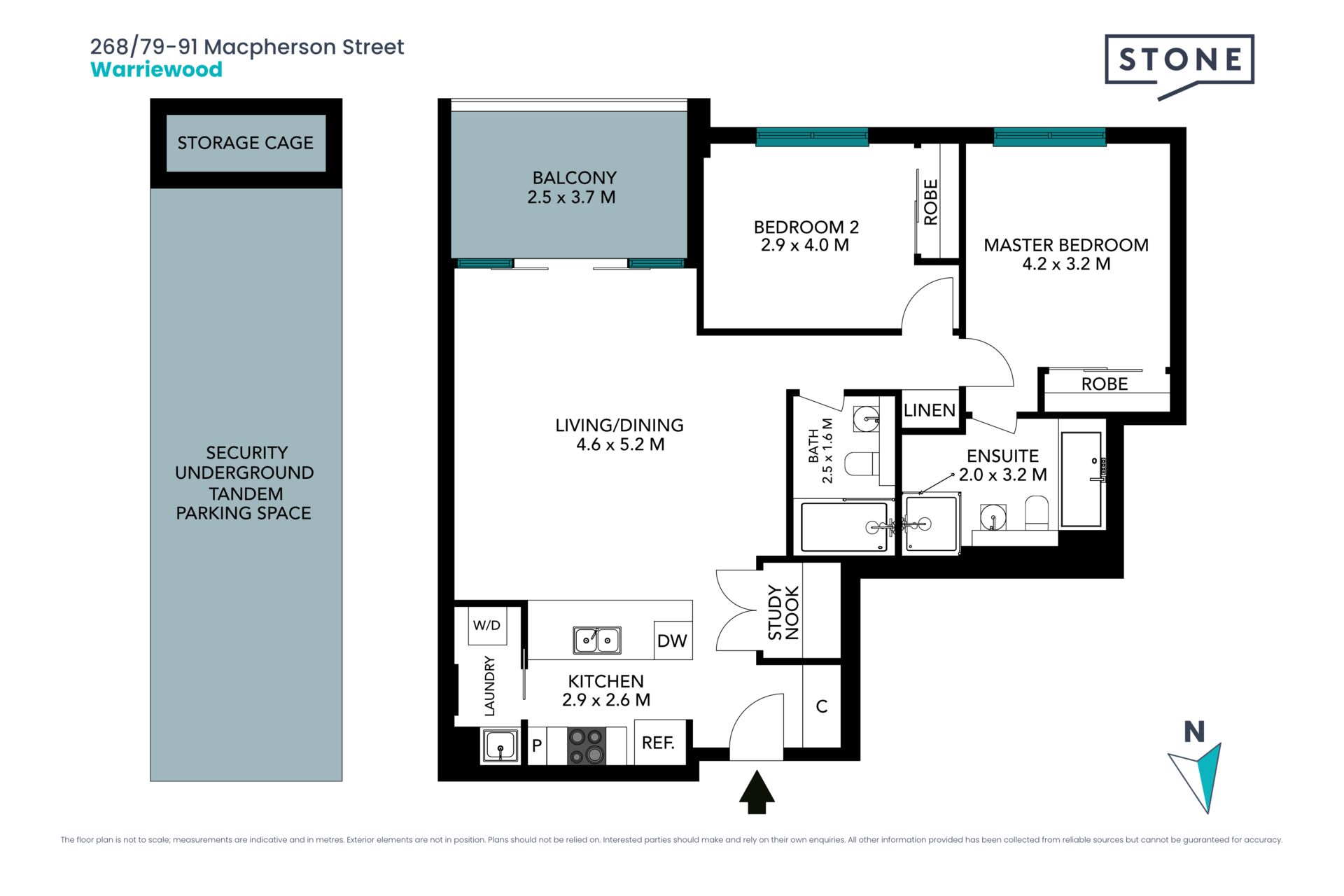 Modern 2bed apartment plus study with wetland views