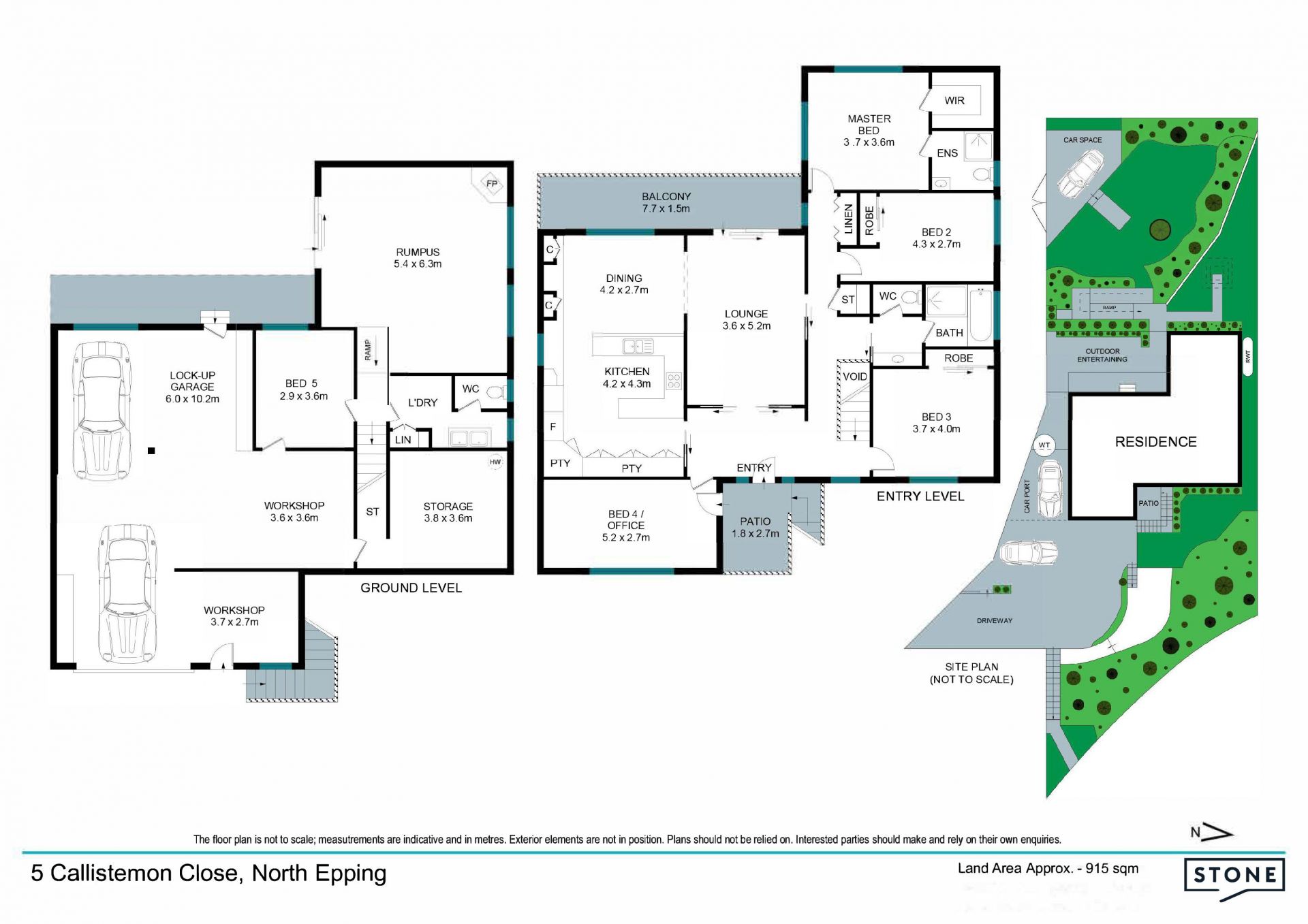 Dual driveway access from 2A Constance Close Epping