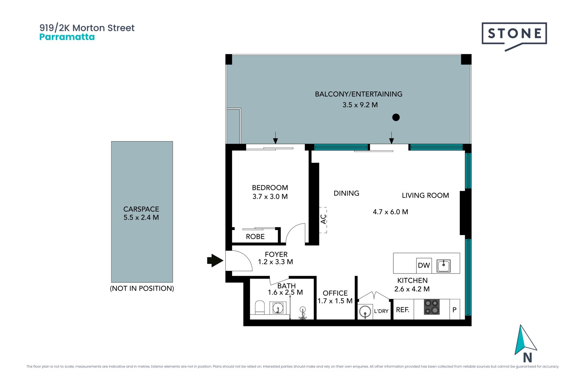 104 SQM Modern 1 Bedroom Apartment with No Common Walls