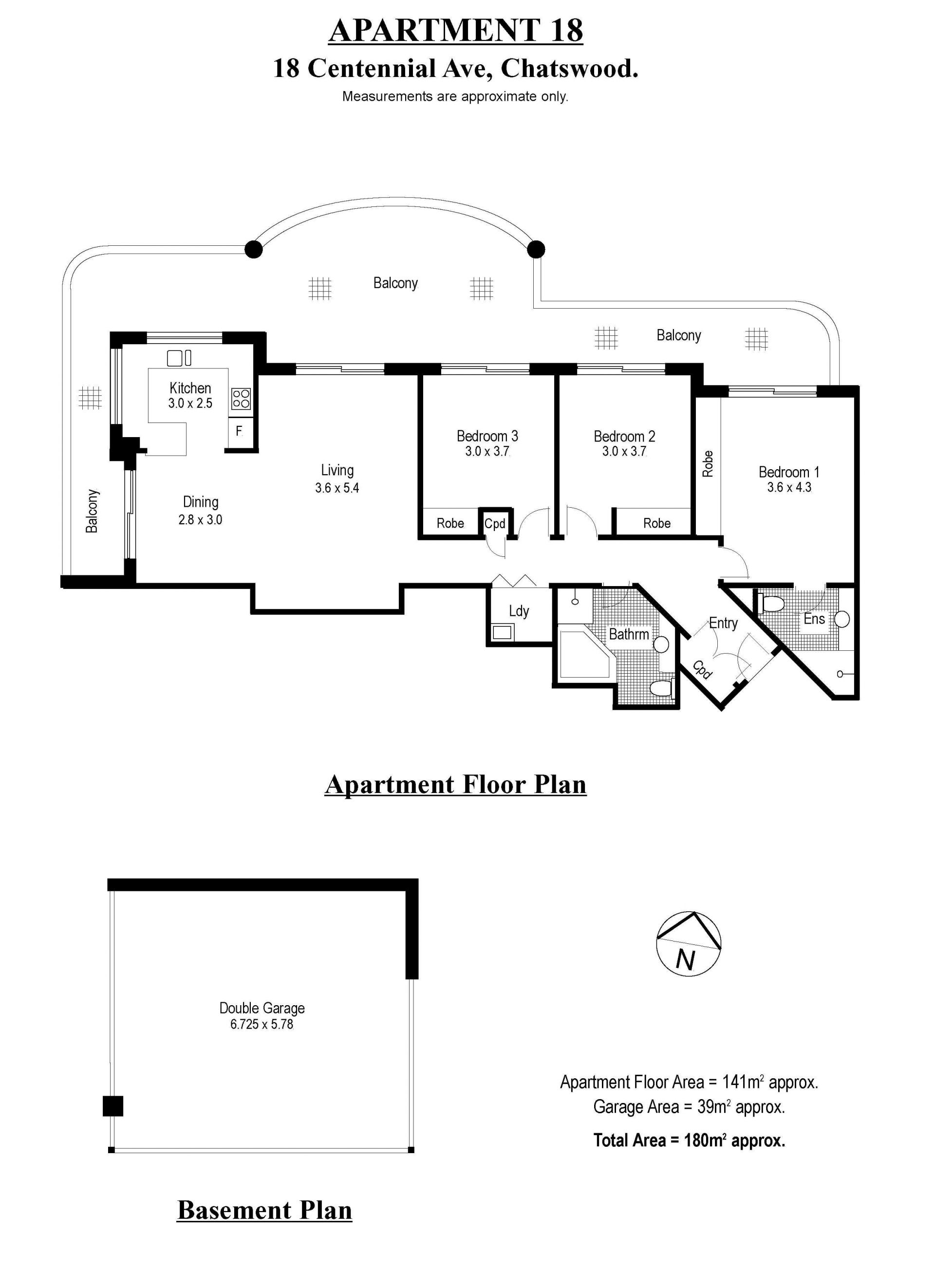 Spacious 3 Bedroom Apartment with Outlook From Entertainers Balcony