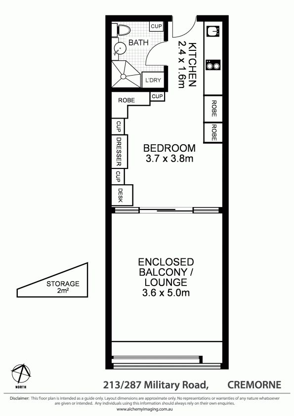 Extra Large One Bedroom Studio!!!