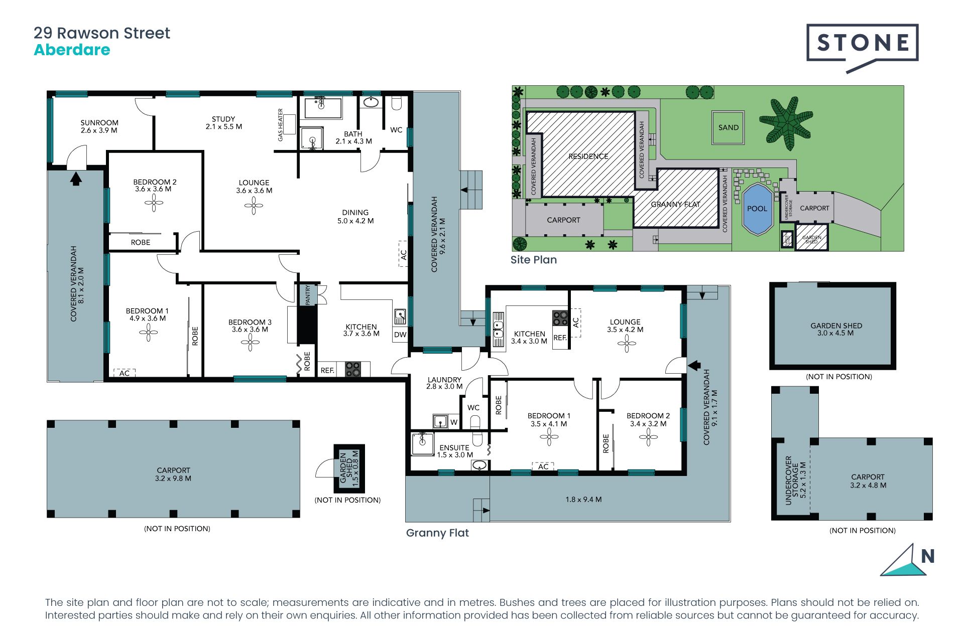 3 Bedroom home with attached 2 bedroom granny
