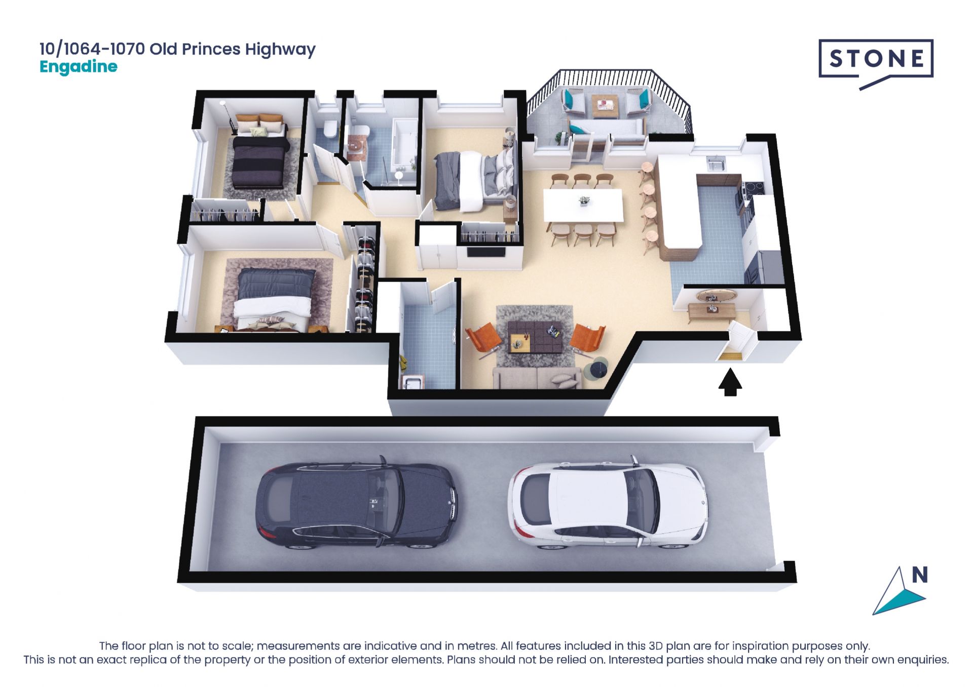 Spacious apartment with modern versatility