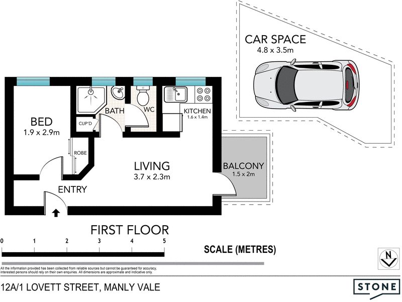 Central position, footsteps to shops and CBD buses
