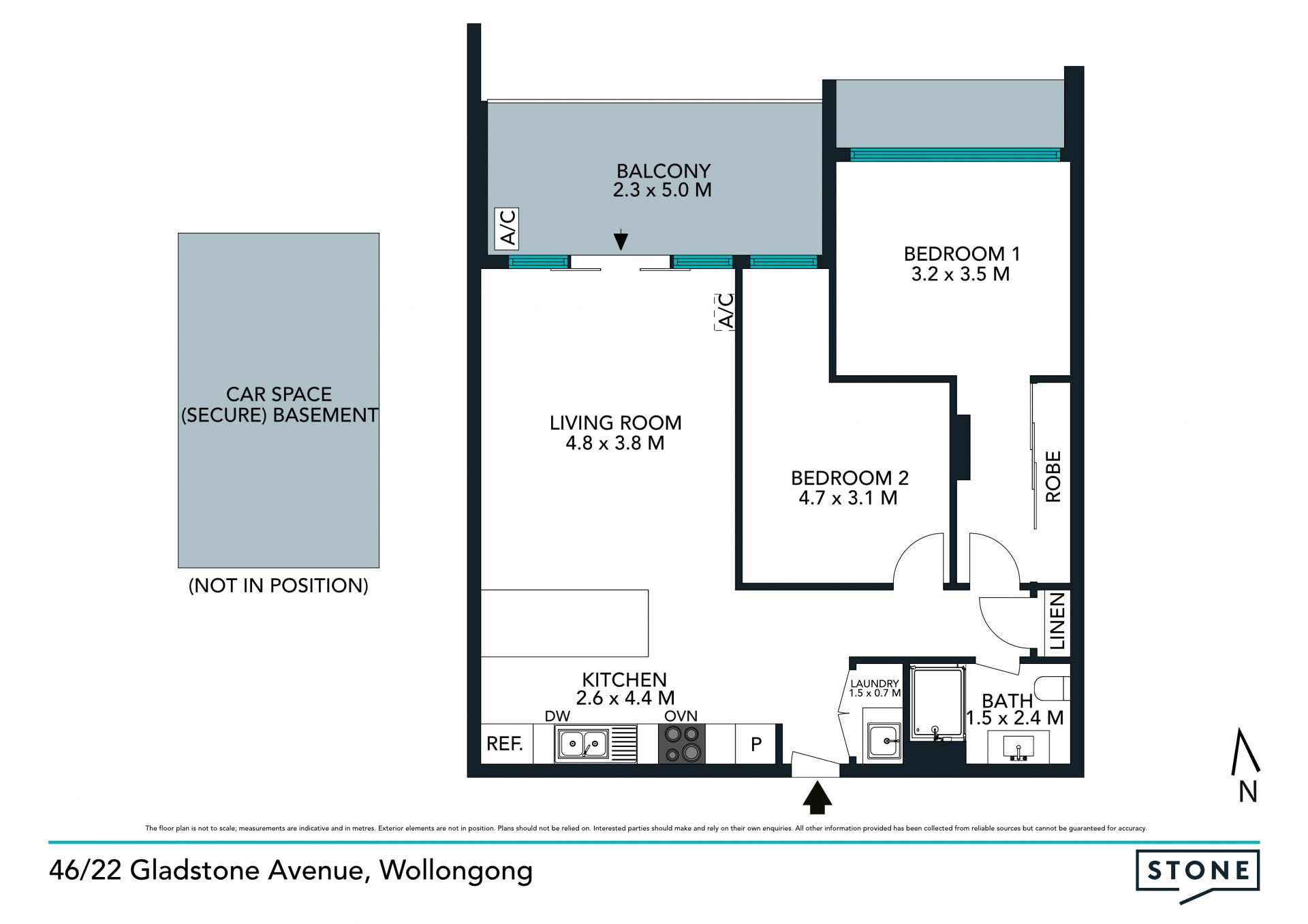 Sleek contemporary apartment central to the CBD