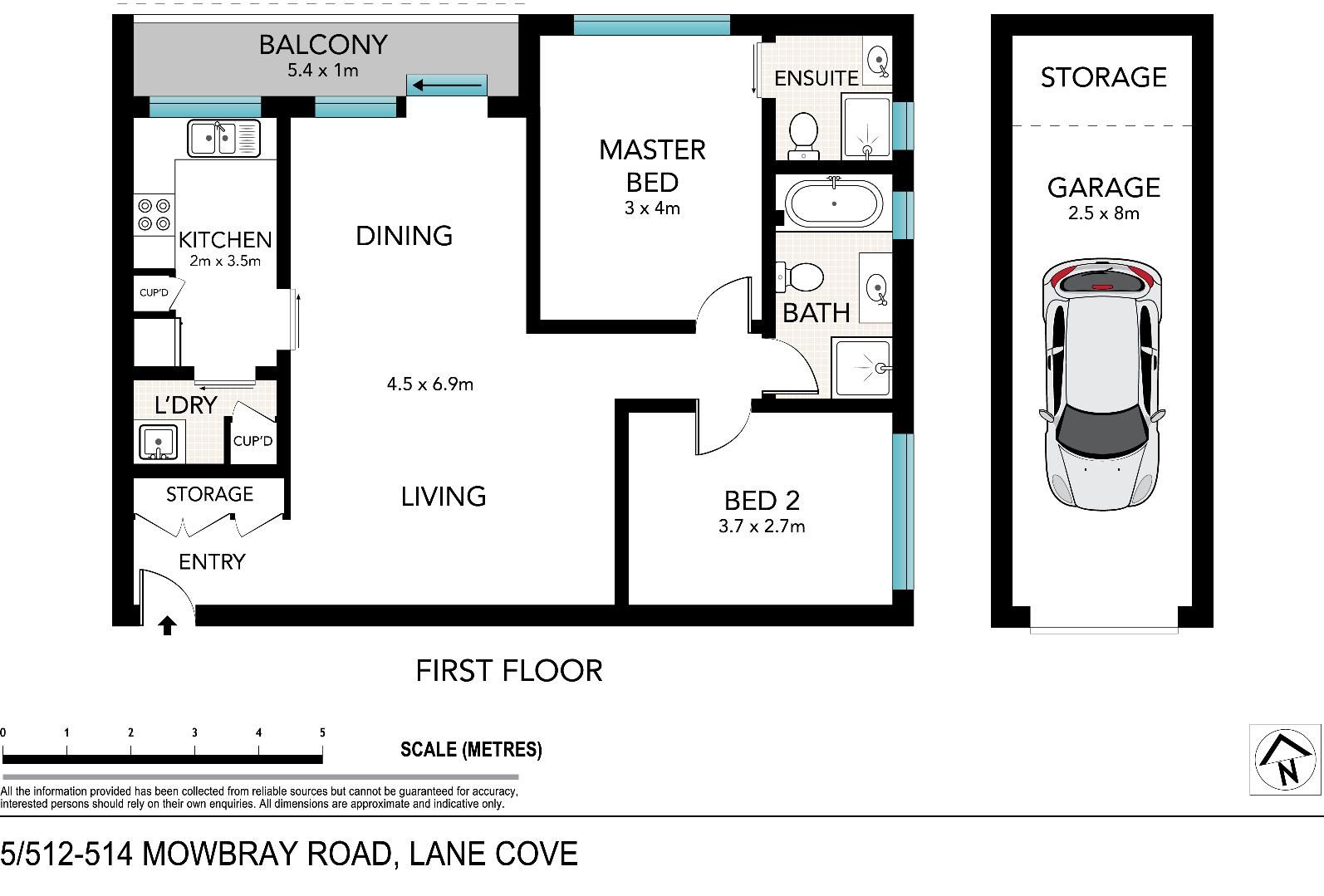 Oversize, north facing apartment