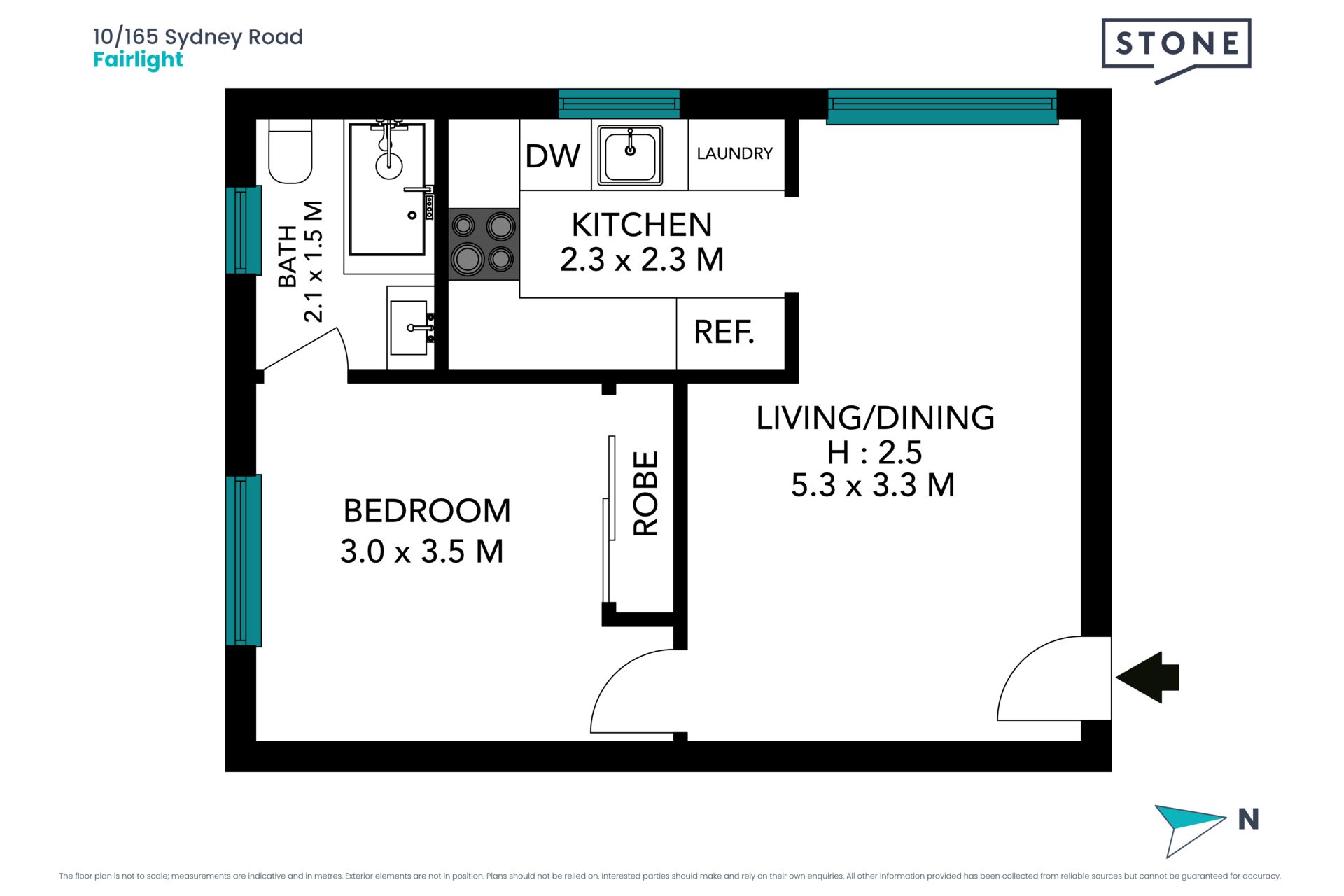 Top-floor apartment in boutique beachside block