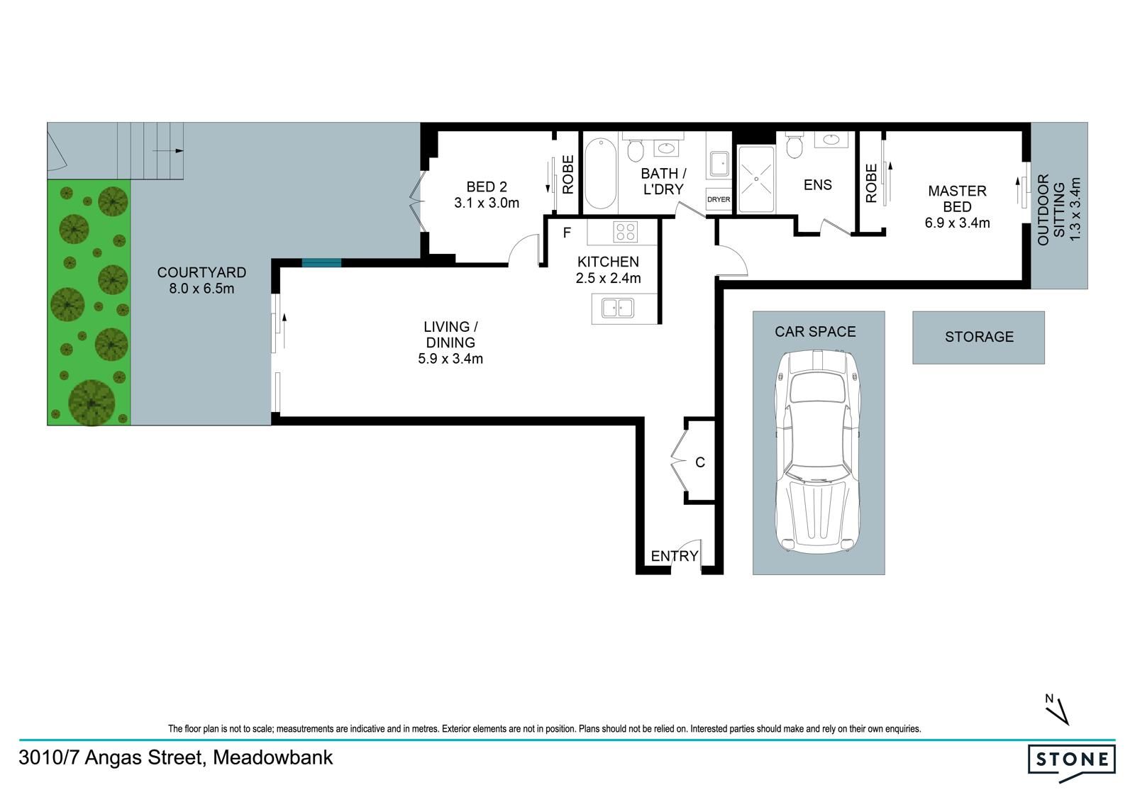 Spacious Apartment plus Huge Courtyard in Central Location