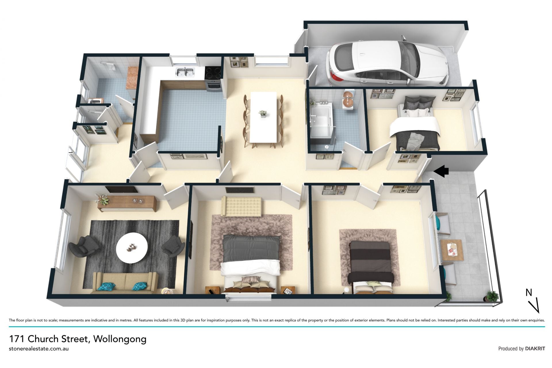 Position and potential in solid brick family home