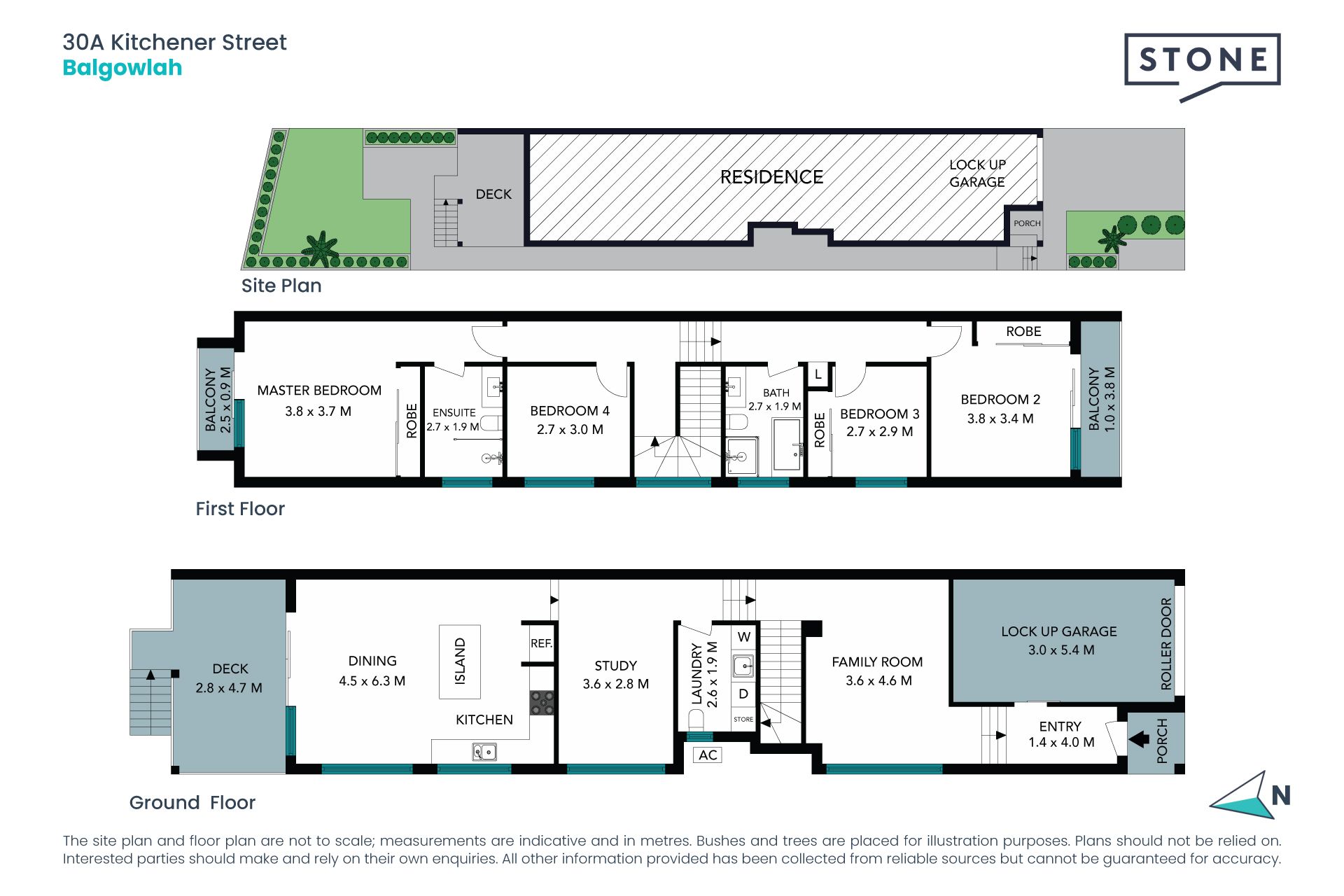 Family sized home with rear to north aspect