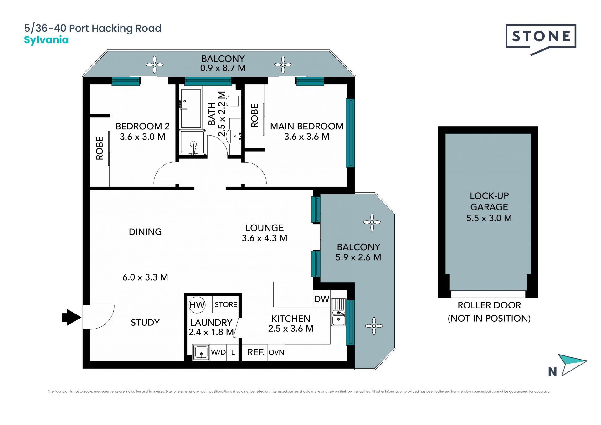Conveniently located apartment with leafy outlook