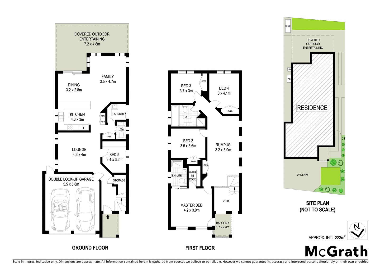 North facing family home near community facilities