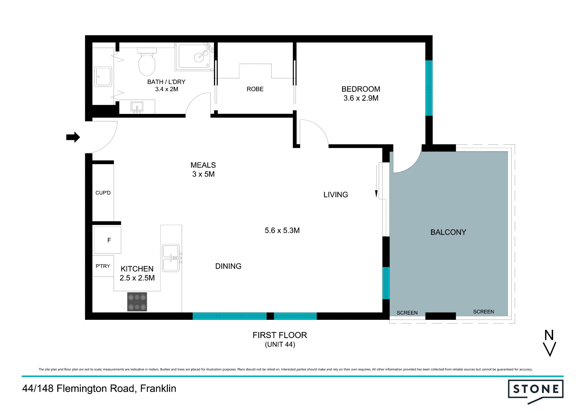Large one bedroom apartment overlooking wetlands