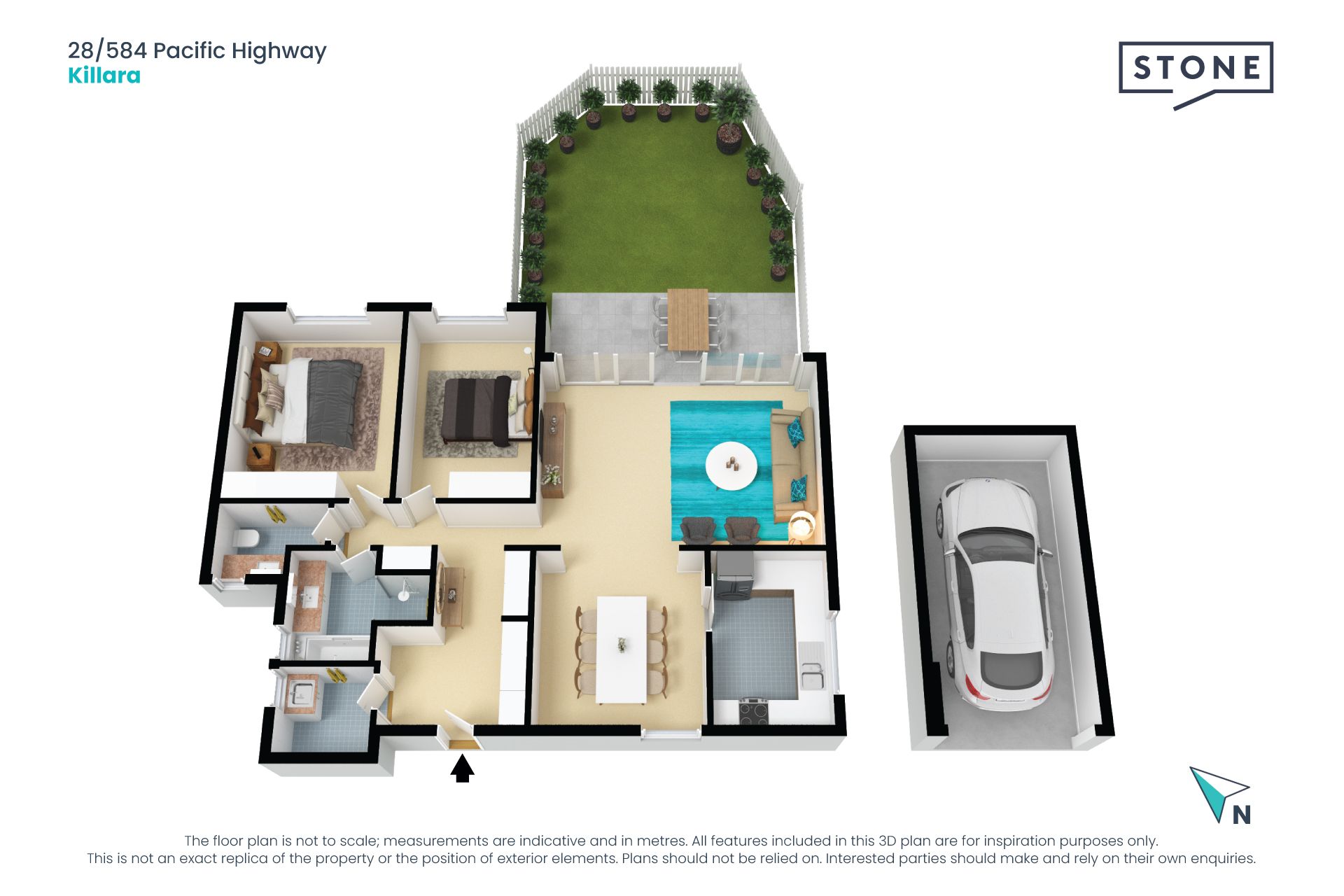 Your own private garden and recent renovations