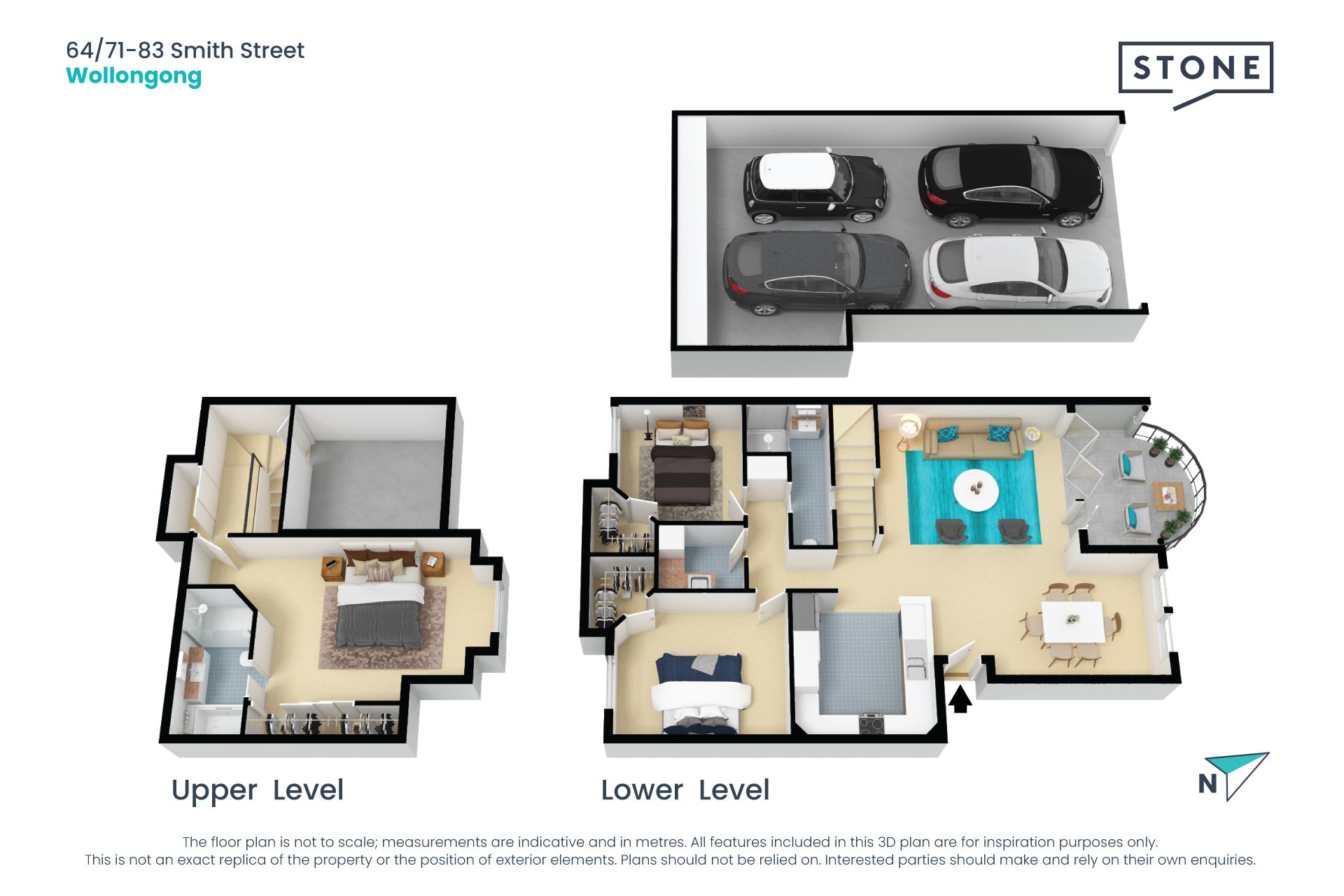 Top floor inner city living with views
